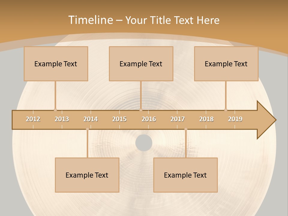 Round Equipment Music PowerPoint Template