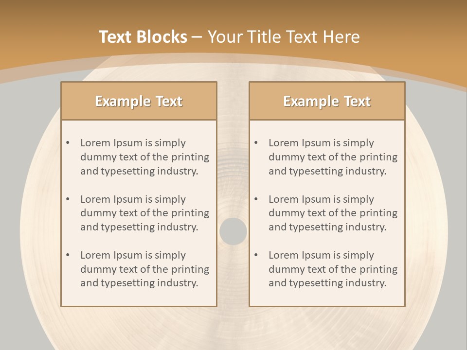 Round Equipment Music PowerPoint Template