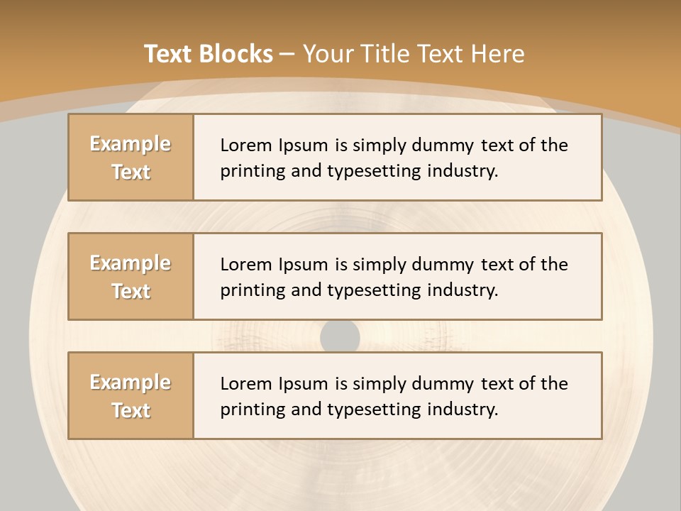 Round Equipment Music PowerPoint Template