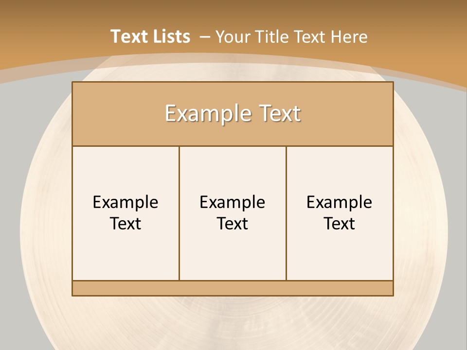 Round Equipment Music PowerPoint Template