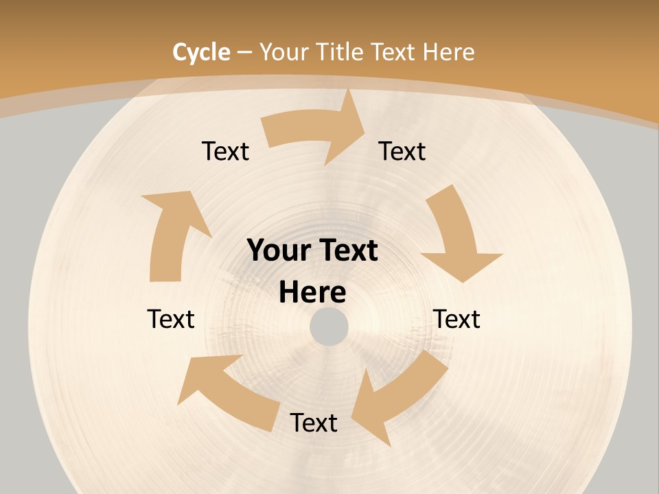 Round Equipment Music PowerPoint Template