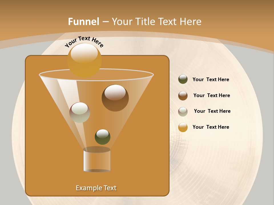 Round Equipment Music PowerPoint Template
