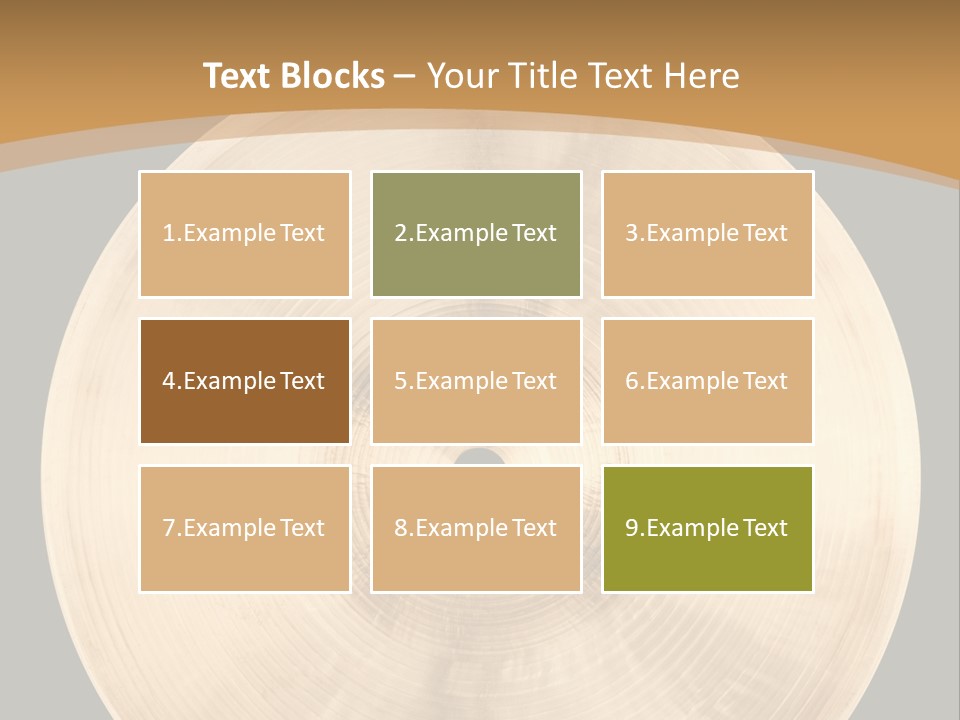 Round Equipment Music PowerPoint Template