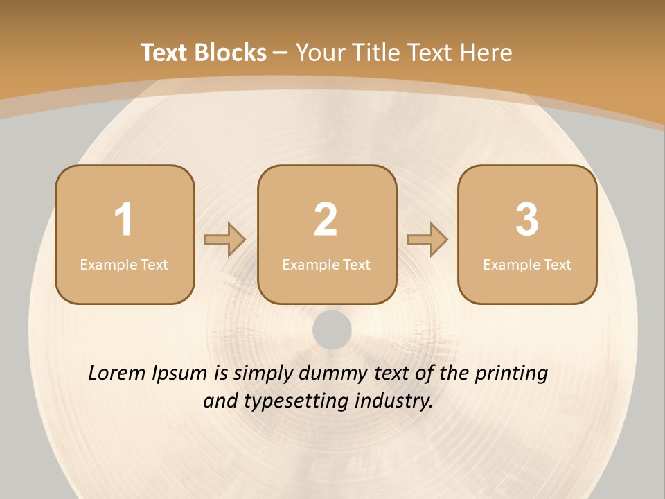 Round Equipment Music PowerPoint Template