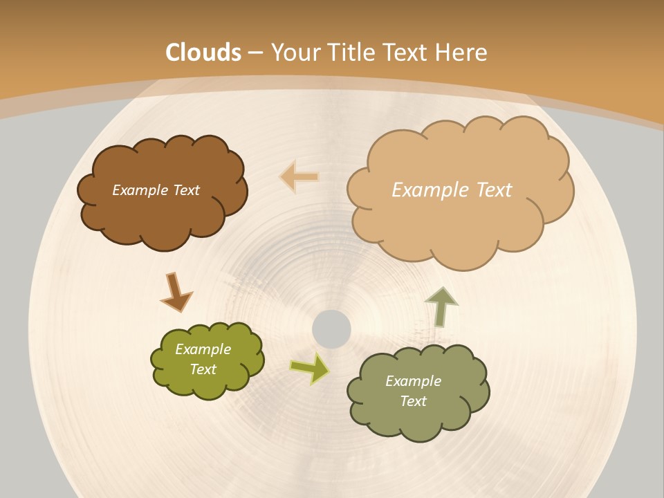Round Equipment Music PowerPoint Template
