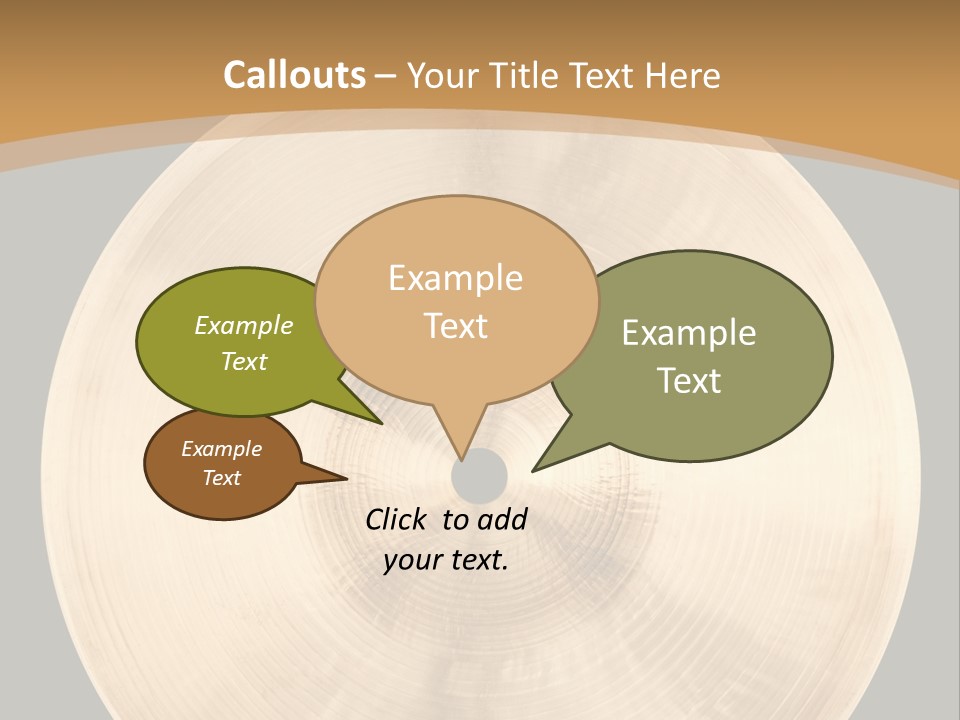 Round Equipment Music PowerPoint Template