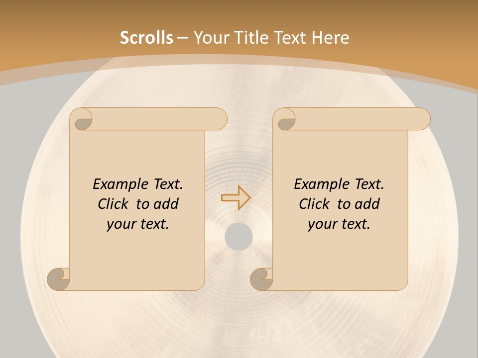 Round Equipment Music PowerPoint Template
