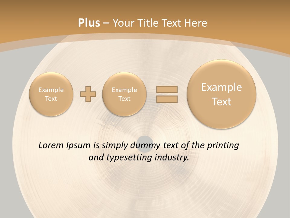 Round Equipment Music PowerPoint Template