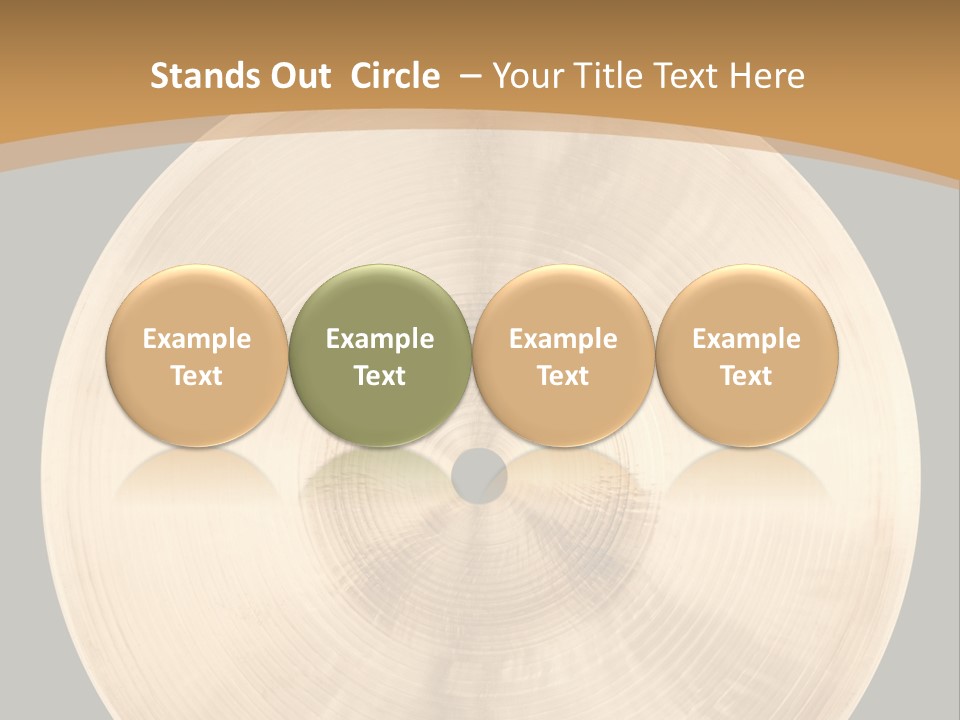 Round Equipment Music PowerPoint Template