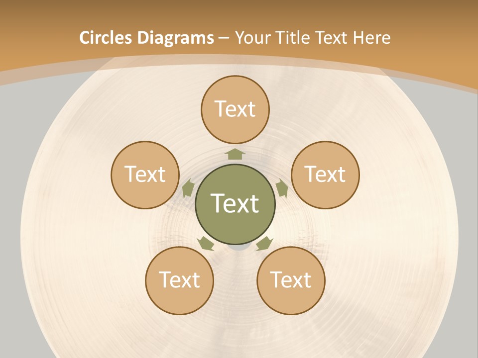 Round Equipment Music PowerPoint Template