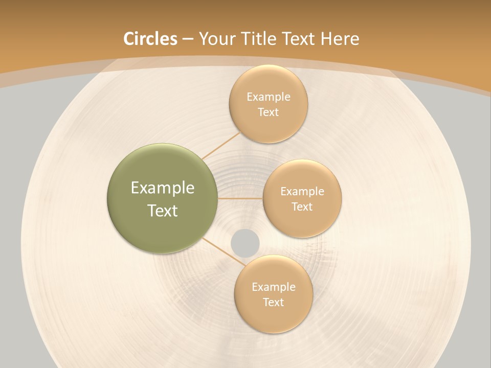 Round Equipment Music PowerPoint Template