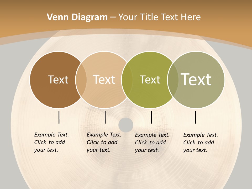 Round Equipment Music PowerPoint Template