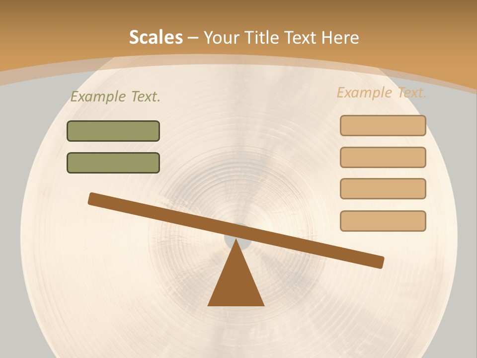 Round Equipment Music PowerPoint Template