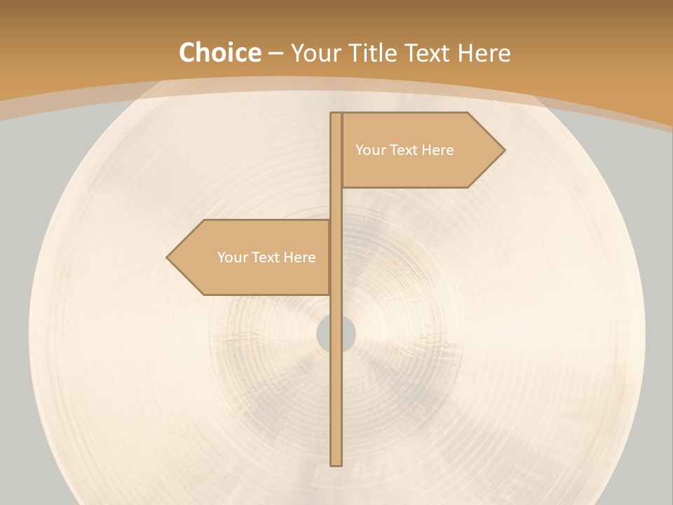 Round Equipment Music PowerPoint Template