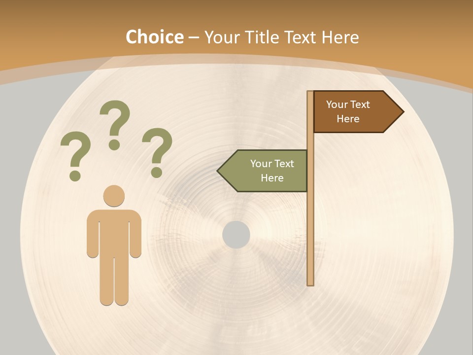 Round Equipment Music PowerPoint Template