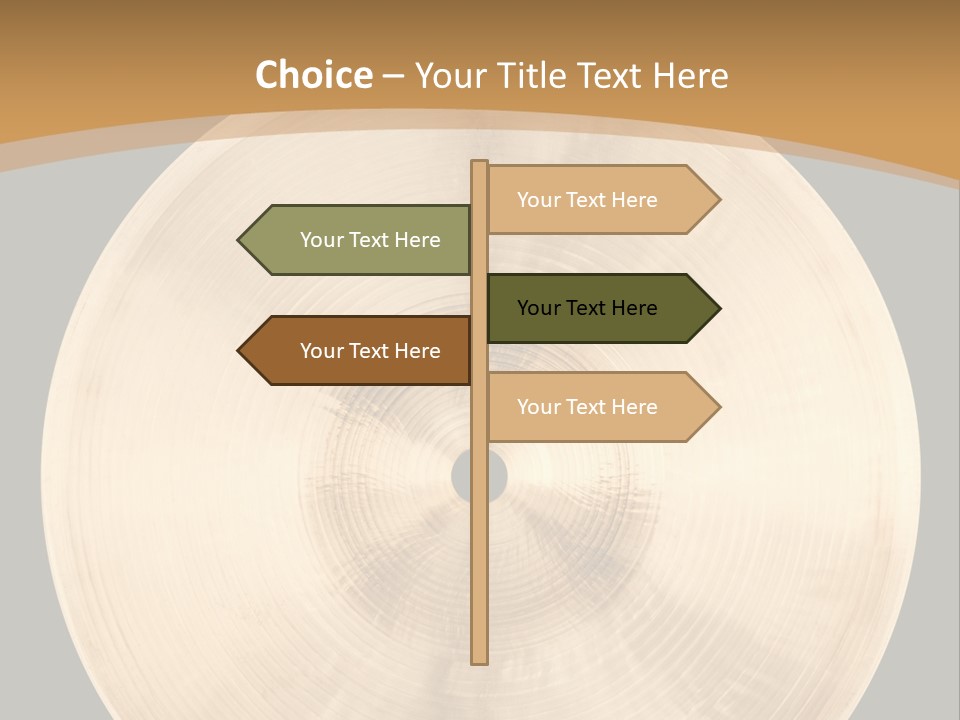 Round Equipment Music PowerPoint Template