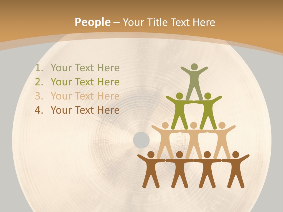 Round Equipment Music PowerPoint Template