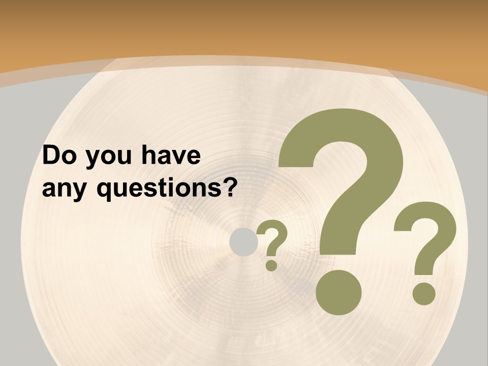 Round Equipment Music PowerPoint Template