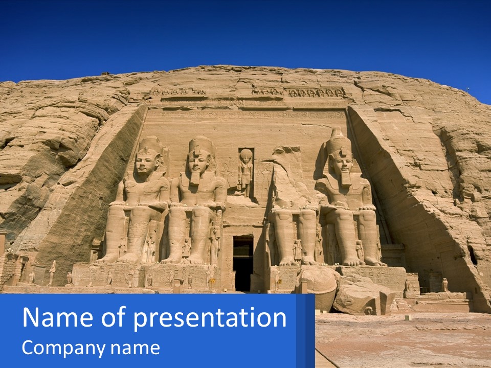 Egypt Landmark Ruins PowerPoint Template