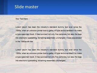 Egypt Landmark Ruins PowerPoint Template