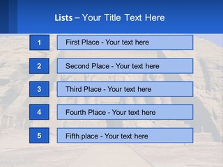 Egypt Landmark Ruins PowerPoint Template