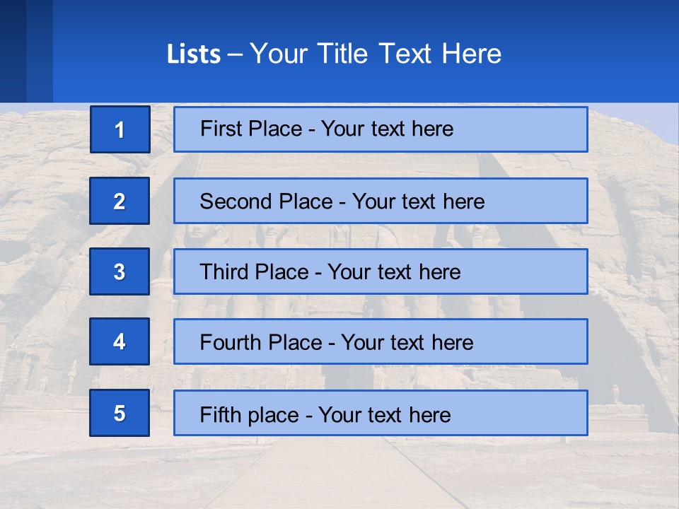 Egypt Landmark Ruins PowerPoint Template