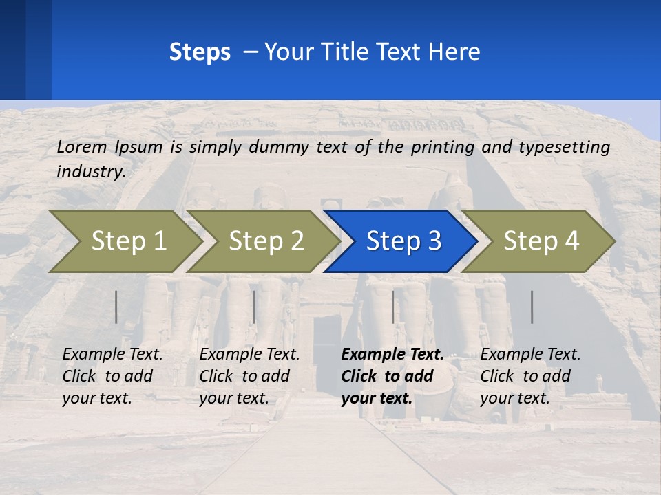 Egypt Landmark Ruins PowerPoint Template