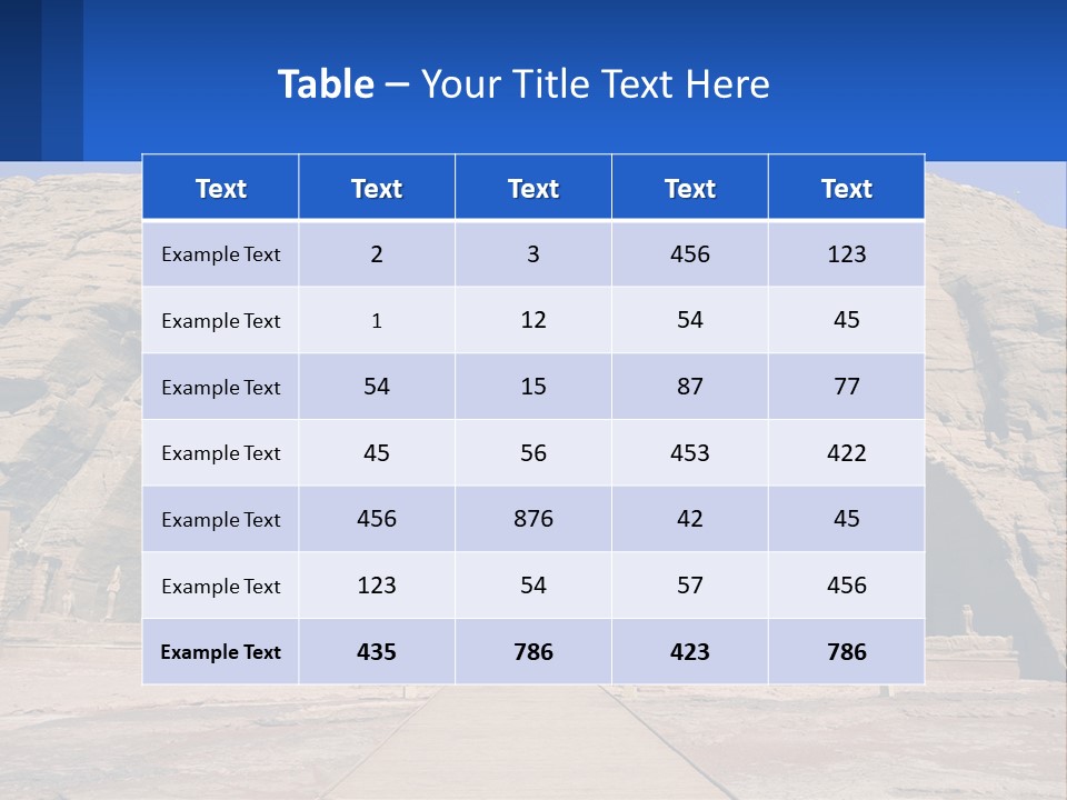 Egypt Landmark Ruins PowerPoint Template