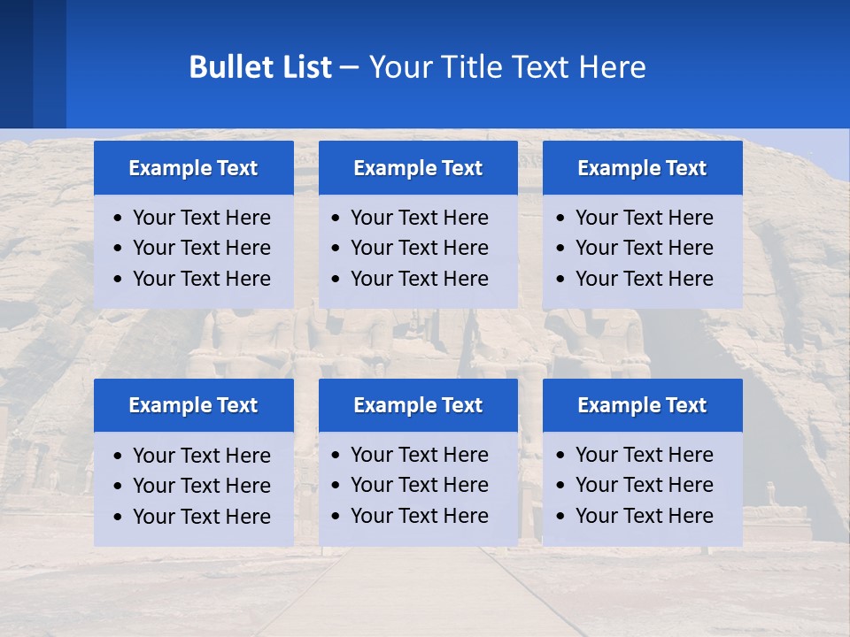 Egypt Landmark Ruins PowerPoint Template