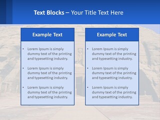 Egypt Landmark Ruins PowerPoint Template