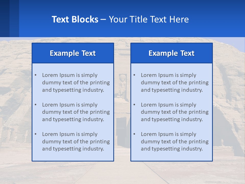 Egypt Landmark Ruins PowerPoint Template