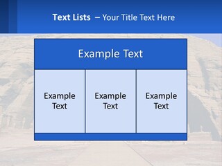Egypt Landmark Ruins PowerPoint Template