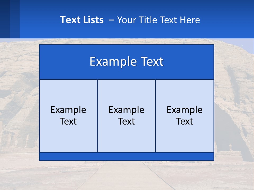 Egypt Landmark Ruins PowerPoint Template
