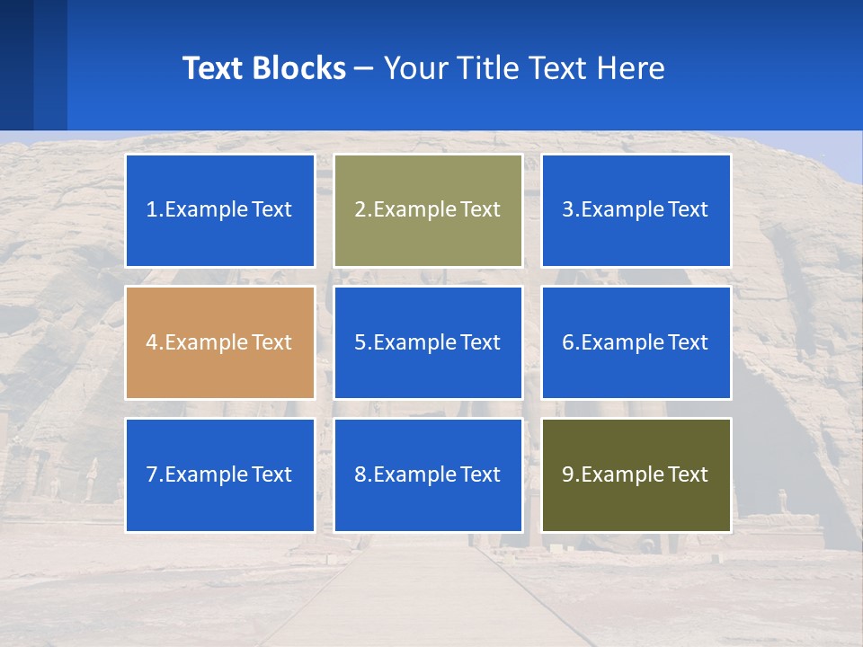 Egypt Landmark Ruins PowerPoint Template