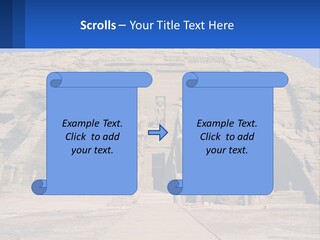 Egypt Landmark Ruins PowerPoint Template