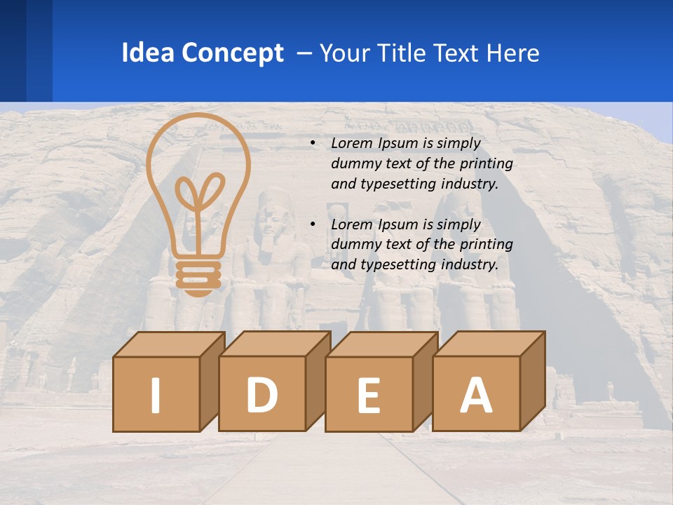 Egypt Landmark Ruins PowerPoint Template
