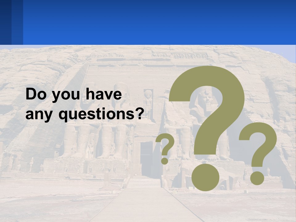 Egypt Landmark Ruins PowerPoint Template
