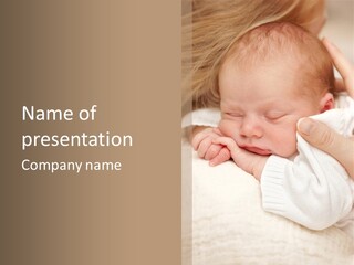 Childhood Newborn Child PowerPoint Template