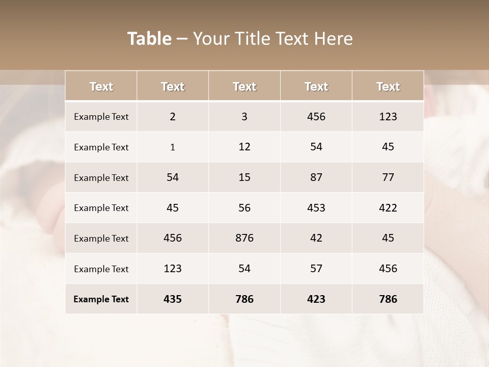 Childhood Newborn Child PowerPoint Template