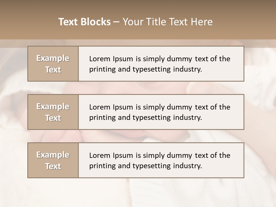 Childhood Newborn Child PowerPoint Template