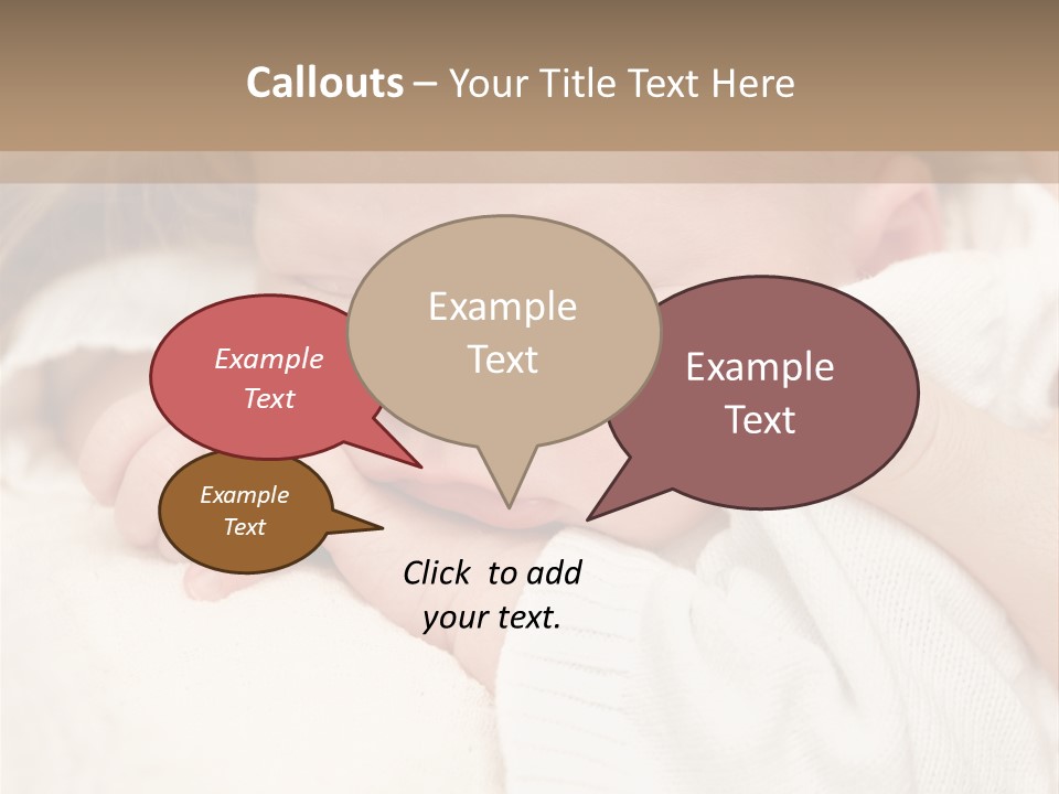 Childhood Newborn Child PowerPoint Template