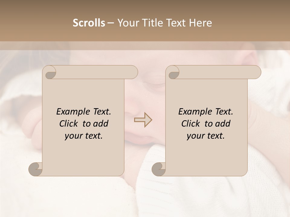 Childhood Newborn Child PowerPoint Template