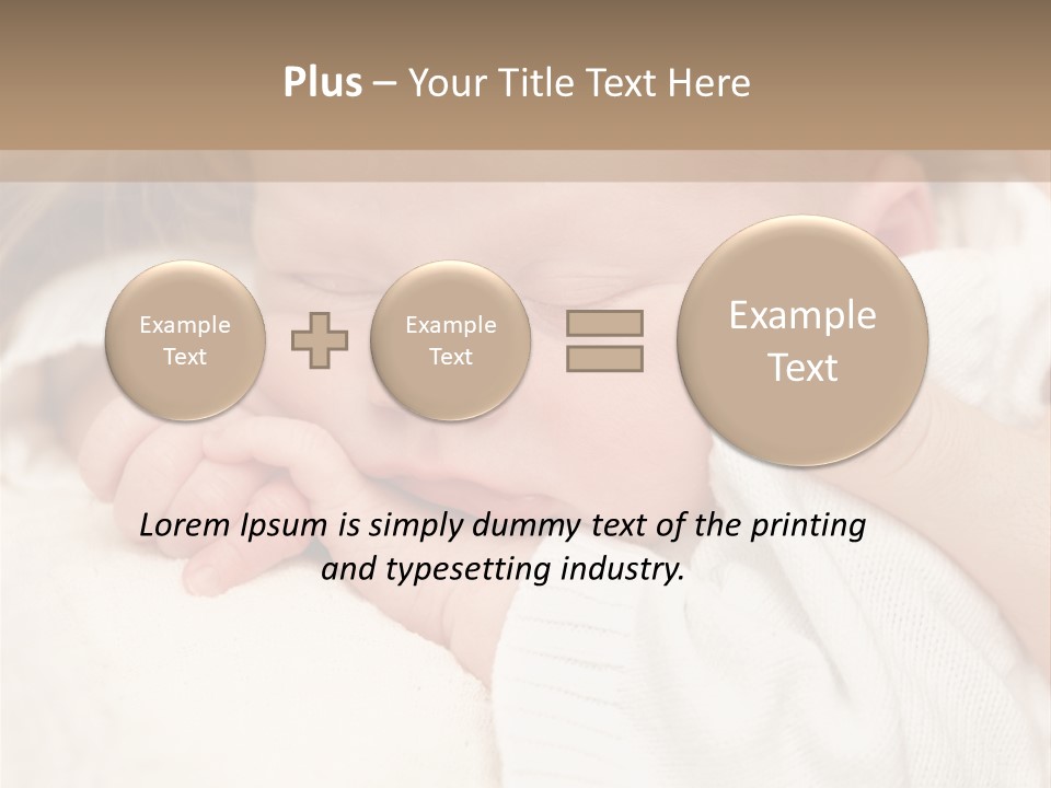 Childhood Newborn Child PowerPoint Template