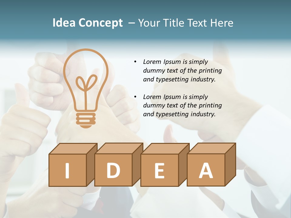 Idea Unite Power PowerPoint Template