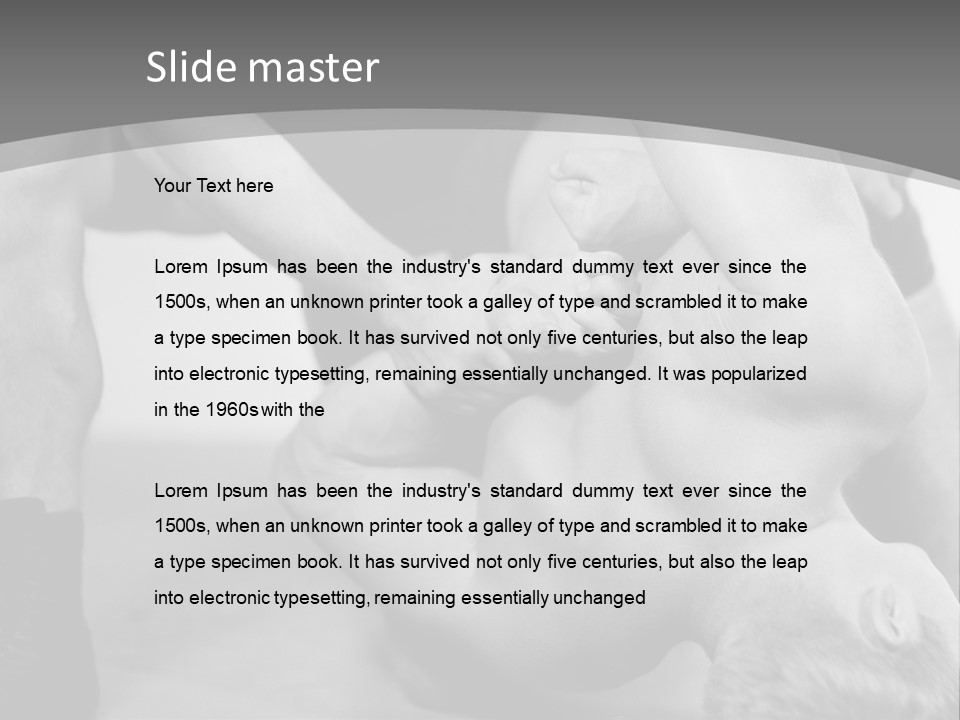 Temper Kneel Pinned PowerPoint Template