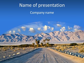Savanna Blue Dune PowerPoint Template