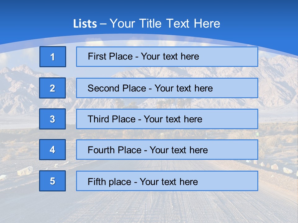 Savanna Blue Dune PowerPoint Template