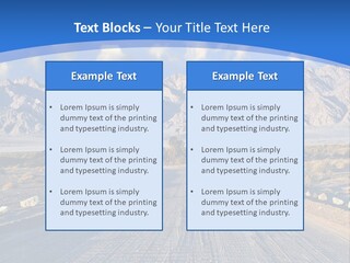 Savanna Blue Dune PowerPoint Template