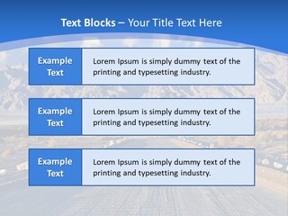 Savanna Blue Dune PowerPoint Template