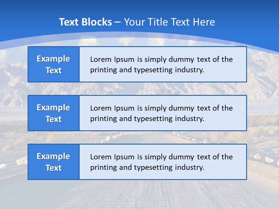 Savanna Blue Dune PowerPoint Template